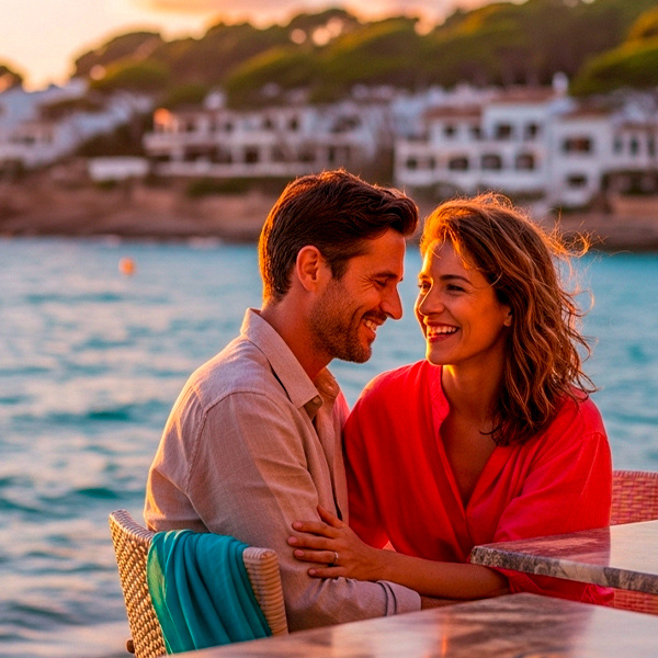 Pareja en Cala d'Or
