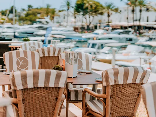 Eten in de jachthaven van Cala d'Or