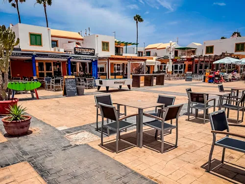 Eten in het centrum van Caleta de Fuste