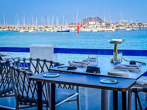 Dining in Corralejo Harbour