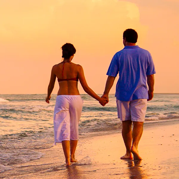 Couple walking in Costa Adeje