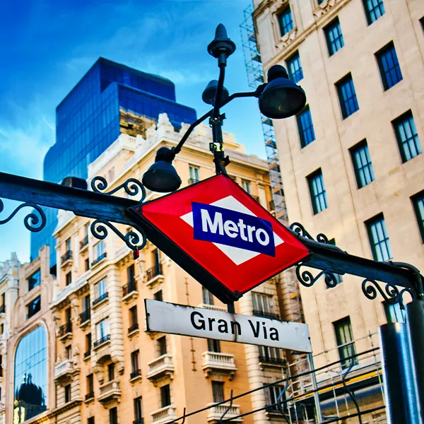 Metro Gran Vía in Madrid