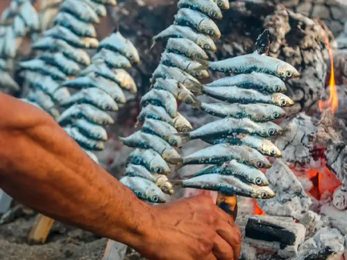 Espetos en La Carihuela