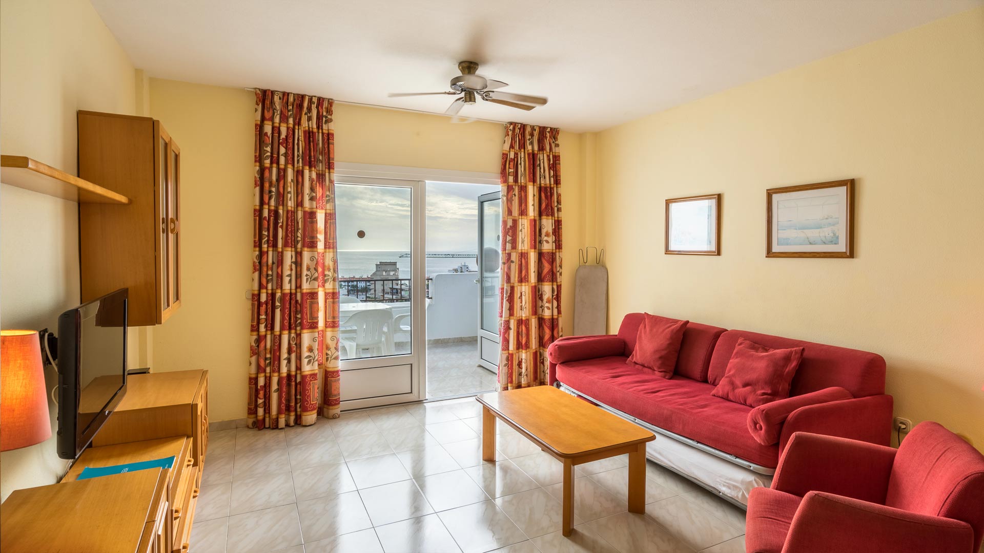 apartment living room bluesea callao garden