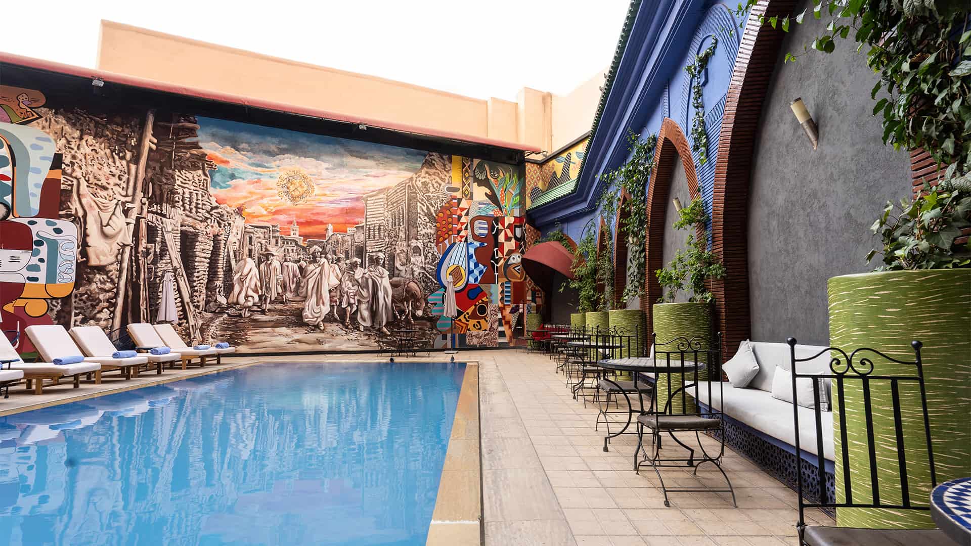 vista piscina exterior bluesea le printemps